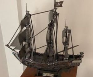 maqueta 3D barco piratavenganza reina ana