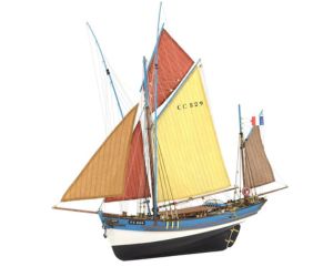 Maqueta de Barco en Madera - Barco de Pesca Atunero Francés, Marie Jeanne - Modelo 22175, Escala 1 50 - Maquetas para Montar - Nivel Medio