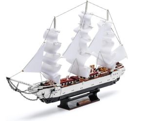 Set de Construcción de Velero White Swan - Kit de Construcción con Bloques, Modelo de Exhibición Coleccionable para Adultos, Regalar (1672 Piezas)