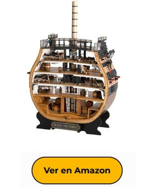 Artesanía Latina - Maqueta de Barco en Madera - Sección Navío de Línea Inglés, HMS Victory Trafalgar 1805 - Modelo 20500, Escala 1 72