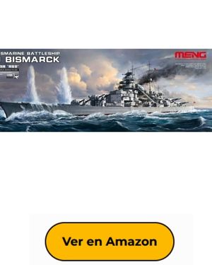 Meng- Acorazado Maqueta de la Marina de Guerra Battleship KM Bismarck, Large (PS-003)