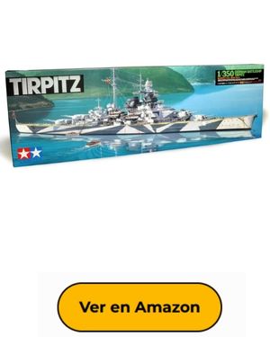 Tamiya 1 350 Acorazado alemán Tirpitz-modelismo, Manualidades