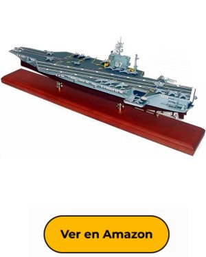 CMO Maqueta de Maquetas de Barcos, Portaaviones USS John F Kennedy CV-67 Kits Modelo de Plástico, Escala 1_350, 36,4 X 10,5 Pulgadas