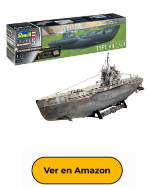 Revell GmbH 05163 5163 Submarino alemán Tipo VII C 41 Platinum