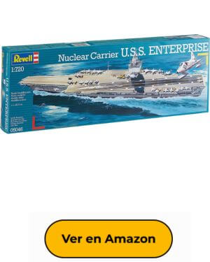 Revell- Nuclear Carrier U.S.S. Enterprise Ship Maqueta Portaaviones, 10+ Años (05046)