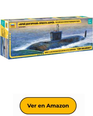 Zvezda 500789061 – 1 72 Nuclear Submarine Yuri Dolgorukij, maqueta, Kit de construcción